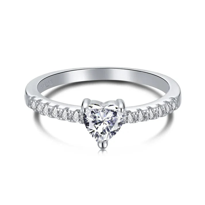 Lily Heart Ring