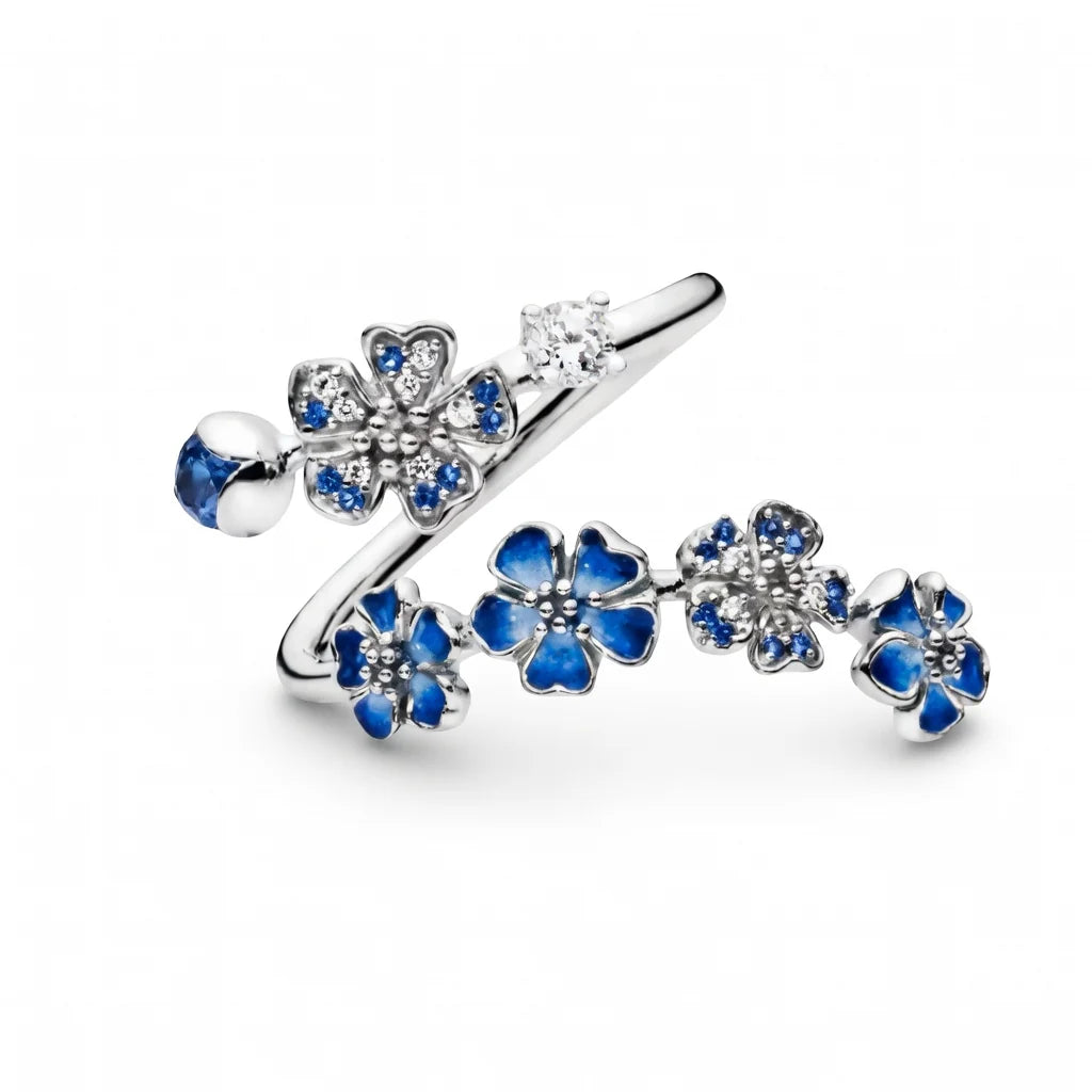 Blue Blossom Ring
