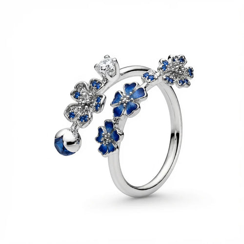 Blue Blossom Ring